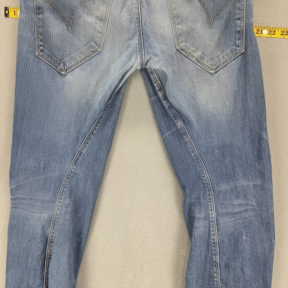 Vintage Levis Engineered Jeans Mens Blue Buckle Back Twisted Zip Fly Fits 32x28